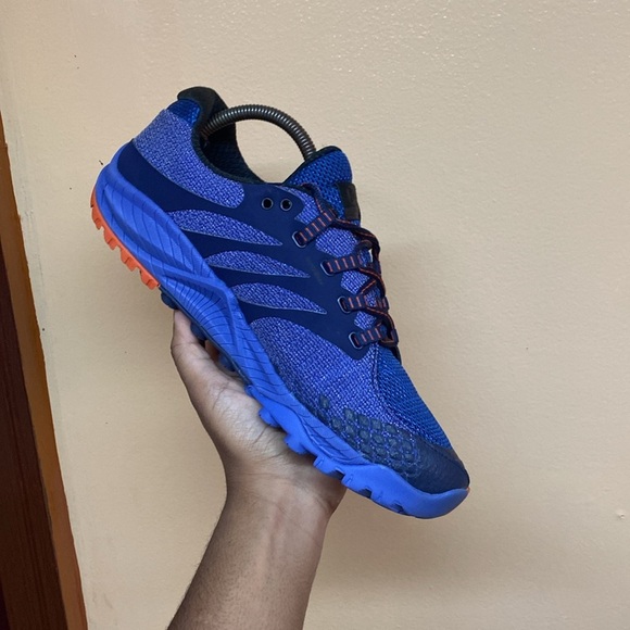 Merrell Women's All Out Charge Unifly Trail Running Sneakers “Purple Orange - Picture 11 of 17